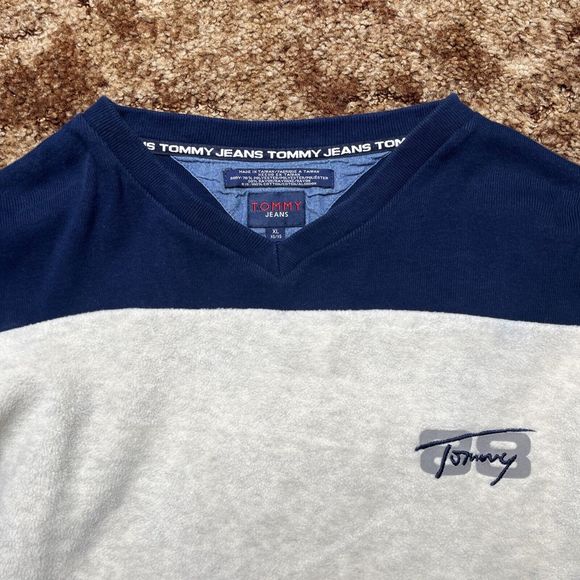 Tommy Jeans Sweater Men’s Extra Large Knit Long Sleeve Tommy 88 - Picture 3 of 12